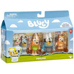 sarcia.eu Bluey FIGURIC KOMPLET Čas za sladico PAVLOVA, figurice za otroke, PREMESTLJIVI ELEMENTI 3+
