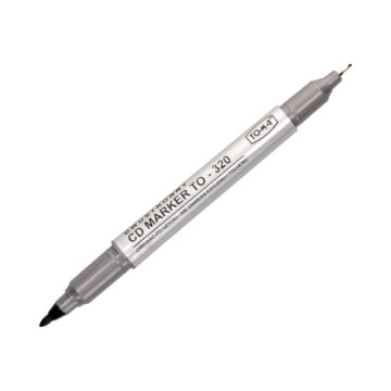 shumee TOMA dvostranski črni marker za CD/DVD