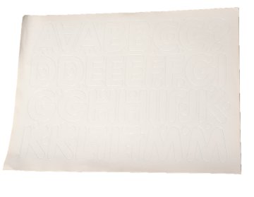 shumee Samolepilne folijske črke 5 cm bele AM