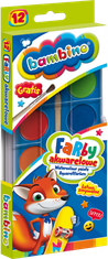 shumee Akvarelne barve 12 barv BAMBINO