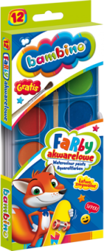 shumee Akvarelne barve 12 barv BAMBINO