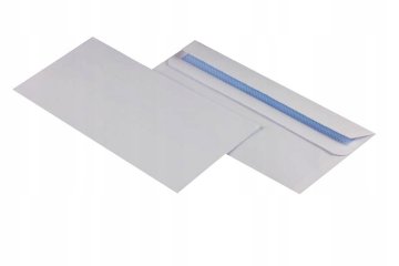 shumee Samolepilne pisarniške kuverte bele barve DL a'25