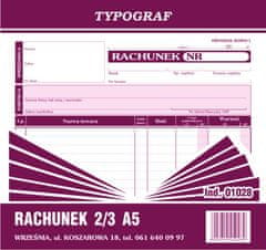 shumee Standardni račun 2/3 A5 obrazec 01028