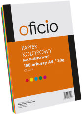 shumee Papir A4 MEŠANICA intenzivnih barv 100 kosov.