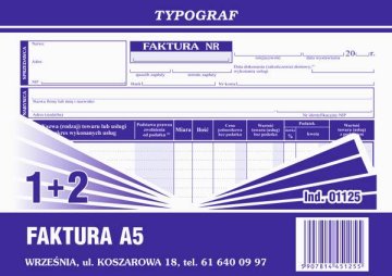 shumee Račun z DDV A5 original + 2 kopiji 1 + 2 natisnjena 01125
