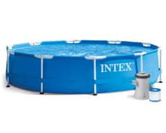 shumee Vrtni bazen z okvirjem 305 x 76 cm 8-v-1 komplet Intex 28202