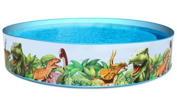 shumee Razširitveni bazen Dinozavri 244x46 cm Bestway 55001