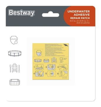 Bestway Vodoodporni popravni obliži 10 kosov Bestway 62091