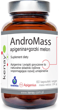 shumee Apigenin in grenka melona AndroMass - prehransko dopolnilo, 60 kapsul.