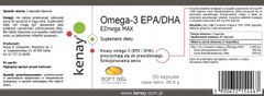 shumee OMEGA-3 EPA 450 mg DHA 340 mg EZmega MAX MEHKA KAPSULA