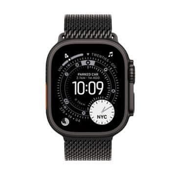 Apple Watch Ultra 3 pametna ura, GPS + Cellular, 49mm, črna, Trail Loop pašček, črn - M/L