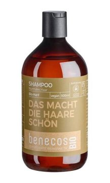 shumee BENECOS šampon z organskim konopljinim oljem za normalne lase 500 ml