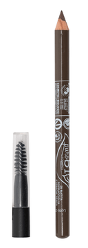 shumee puroBIO svinčnik za oči in obrvi s čopičem SIVO RJAVA 28