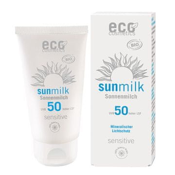 shumee Mleko za sončenje Eco Cosmetics SPF 50 SENSITIVE z granatnim jabolkom in malino