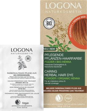 LOGONA LOGONA Zeliščna barva za lase v prahu 04 RDEČA KANA