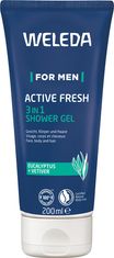 shumee WELEDA 3-v-1 ACTIVE FRESH gel za prhanje za moške z evkaliptom in vetiverjem