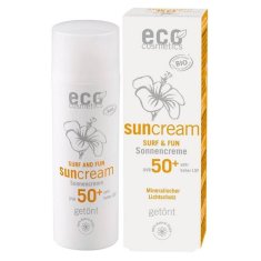 shumee Eco Cosmetics krema za sončenje SPF 50+ SURF & FAN obarvana