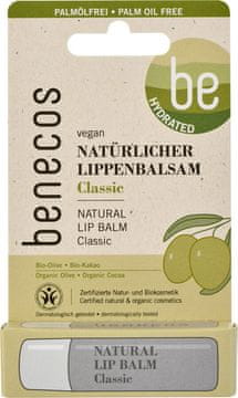 shumee BENECOS Natural CLASSIC balzam za ustnice z organskim olivnim oljem in organskim kakavovim maslom