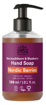 shumee URTEKRAM tekoče milo za roke NORDIC BERRIES z rakitovcem in borovnicami