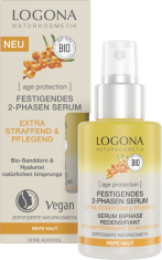shumee LOGONA [ZAŠČITA PRED STARENJIMI VRSTAMI] Krepilni dvofazni serum za učvrstitev kože z organskim rakitovcem in hialuronsko kislino