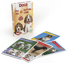 Cartamundi Igra s kartami 10035084 Animal Trumps 3v1: Psi