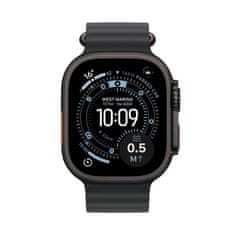 Apple Watch Ultra 3 pametna ura, GPS + Cellular, 49mm, črna, Ocean Band pašček, črn