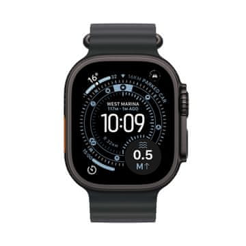 Apple Watch Ultra 3 pametna ura, GPS + Cellular, 49mm, črna, Ocean Band pašček, črn