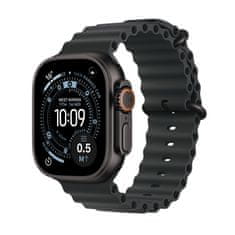 Apple Watch Ultra 3 pametna ura, GPS + Cellular, 49mm, črna, Ocean Band pašček, črn
