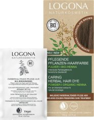 shumee LOGONA Zeliščna barva za lase v prahu 09 ČOKOLADNO RJAVA