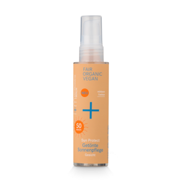 shumee NATURKOSMETIK SUN PROTECT Mineralna krema za sončenje za obraz, obarvana SPF 50