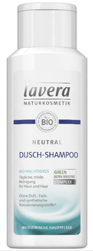 shumee LAVERA NEUTRAL šampon in gel za prhanje z organskim svetlinom