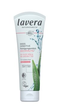 shumee LAVERA BASIS SENSITIV čistilno mleko z organsko aloe vero in organskim karitejevim maslom