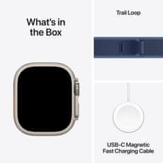 Apple Watch Ultra 3 pametna ura, GPS + Cellular, 49mm, bež, Trail Loop pašček, moder - M/L