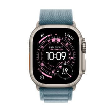 Apple Watch Ultra 3 pametna ura, GPS + Cellular, 49mm, bež, Alpine Loop pašček, moder - L