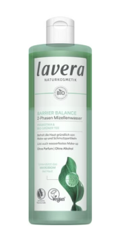 shumee LAVERA BARRIER BALANCE dvofazna micelarna voda s prebiotiki in organskim zelenim čajem