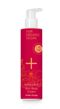 shumee NATURKOSMETIK hranilna krema za telo VANILIJA + POMARANČA (SAMBIA Edition)