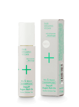 shumee NARAVNA KOZMETIKA MIX & MATCH Roll-on proti zabuhlosti za oči s kumaro in zelenim čajem