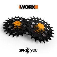 shumee Kolesa za robotsko kosilnico WORX Landroid M600 M800 L1300, ogljikovo jeklo 3 mm