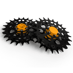 shumee Kolesa za robotsko kosilnico WORX Landroid M600 M800 L1300, ogljikovo jeklo 3 mm