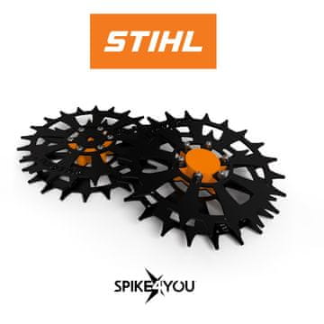 shumee Kolesa za robotsko kosilnico STIHL RMI 422, VIKING MI 422, nerjaveče jeklo 3 mm