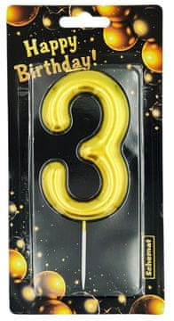 shumee ZLATA ŠTEVILČNA SVEČA - 3 SHEMA 6223