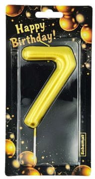 shumee ZLATA ŠTEVILČNA SVEČA - 7 SHEMA 6346