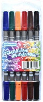 shumee DVOJNI FLOMASTI PERESNIKI 6 BARV 5162