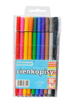 SCHEMAT KOMPLET FINIH ČRTALCEV 0,4 MM 8149, 10 BARV