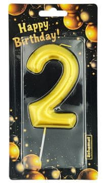 shumee ZLATA ŠTEVILČNA SVEČA - 2 SHEMA 6193