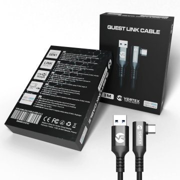 shumee 3-metrski kabel od VortexVR USB-A do Meta Quest Link | do Quest 3S Quest 3 Quest 2