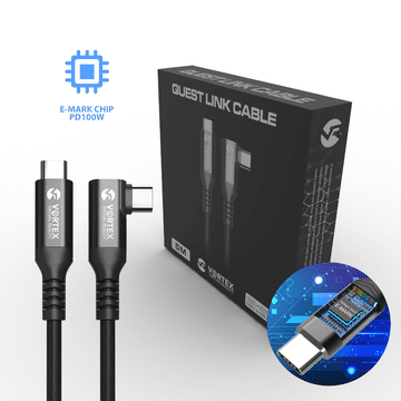 Vortex VortexVR kabel 5m 10 GBPS PD100W (hitro polnjenje) USB-C na META QUEST LINK / OCULUS LINK