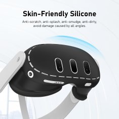 shumee Silikonski ovitek za očala Meta Quest 3 | črn