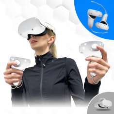 shumee Silikonski ovitki za igralne ploščke Oculus Quest 2 - črni