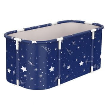 Aga Zložljiva prenosna kad 120x60x60 cm Temno modra